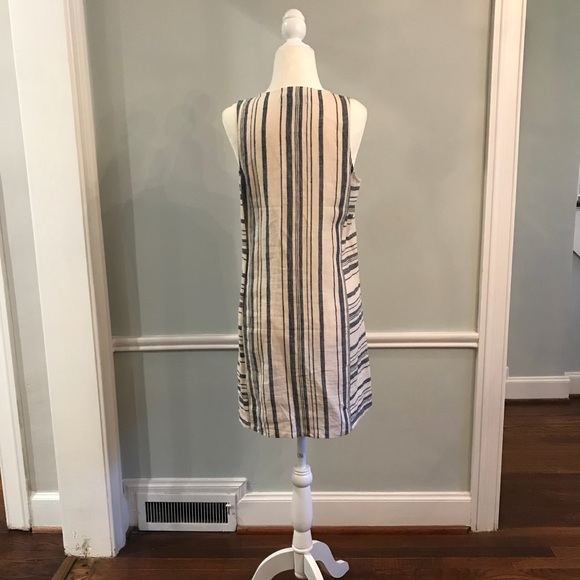 Michael Stars Striped Linen Dress Size Small - Picture 4 of 5